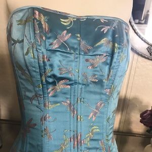 Couture Silk embroidered corset